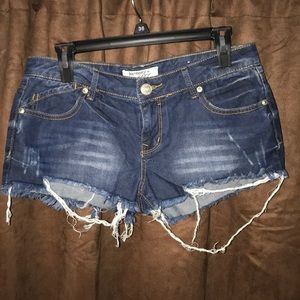 Denim shorts